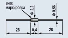 Стабилитрон      7.1V    0.125W 2С175Ц1