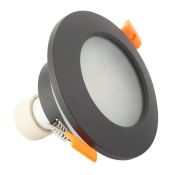 Встраиваемый светильник без лампы DENKIRS FACET DK3016-BK GU10 черный круглый IP65