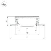 алюминиевый профиль KLUS MIC-F-2000 ANOD 012082