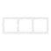 Рамка пластик 3 поста Arlight FRM-NOBE-SFPL-3-WH 054219 белый