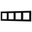 Рамка стеклянная 4 поста Arlight GLARE 043803 FRM-GLARE-GS-4-BK черная