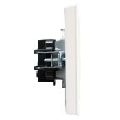Штепсельная розетка встраиваемая IEK BRITE 10А BR-R10-10-K36-F РСР10-1-0-БрЖ без з/к и шторками в сборе жемчуг