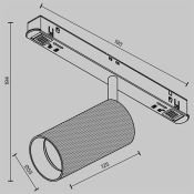 Трековый светильник 12W Белый теплый Мастер/Artisan Exility 36deg TR097-2-12W3K-M-BW IP20 на магнитный шинопровод белый