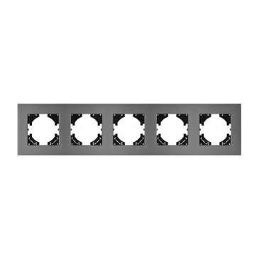 Рамка металлическая 5 постов Arlight AKIRY 049746 FRM-AKIRY-SFAL-5-SR серебристый