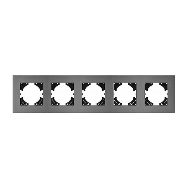 Рамка металлическая 5 постов Arlight AKIRY 049746 FRM-AKIRY-SFAL-5-SR серебристый