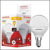 светодиодная лампа шар G45 Белый дневной 6W Supra SL-LED-PR-G45-6W/4000/E14 6150 Распродажа!!! светодиодная лампа шар G45 Белый дневной 6W Supra SL-LED-PR-G45-6W/4000/E14 6150 Распродажа!!!