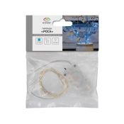 гирлянда НИТЬ на батарейках РОСА Голубой 303-003 (3V, CR2032х2) 2.0м