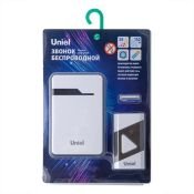 Звонок электронный беспроводной UL-00011371 UDB-016W-R1T1-38S-150M-WH-BL