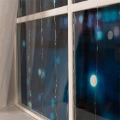 гирлянда ЗАНАВЕС RGB серебристая нить, 2х2 м, 300 LED