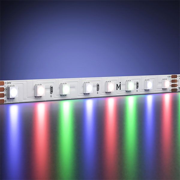 Светодиодная лента RGB 3838 24V  8W/m 80Led/метр 201130 Ultra