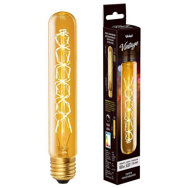 лампа ретро накаливания Vintage форма цилиндр 60W UL-00000485 IL-V-L32A-60/GOLDEN/E27 CW01 диммируемая лампа ретро накаливания Vintage форма цилиндр 60W UL-00000485 IL-V-L32A-60/GOLDEN/E27 CW01 диммируемая