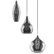 Люстра подвесная Lightstar без лампы 803057 PENTOLA 3х25W G9  хром/дымчатый