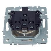 Штепсельная розетка встраиваемая IEK BRITE 16А BR-R11-16-K47 РС11-1-0-БрА с з/к без з/ш  алюминий