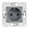 Штепсельная розетка встраиваемая IEK SKANDY 16А SK-R14-16-K03 SK-R04Gr с з/к без з/ш серый