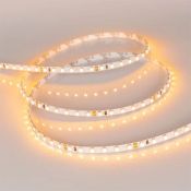 Светодиодная лента Желтый 2835 24V  9.6W/m 120Led/метр 015662(2)  RT-A120-5мм  LUX