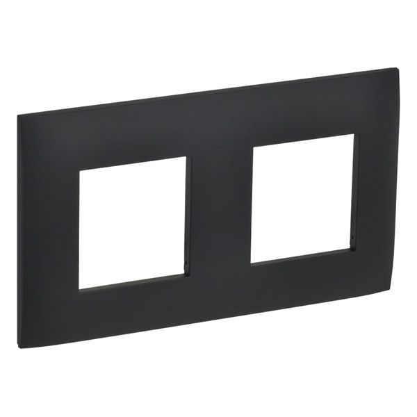 Рамка пластик 2 поста IEK SKANDY SK-M22-K53 SK-F02G графит