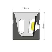 Гибкий неон   60W Белый теплый 432022 12x12 24V IP67 3000K