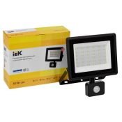 прожектор Белый  50W СДО 06-50Д LPDO602-50-65-K02 с датчиком движения IP54 220В черный