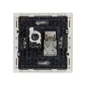 Розетка двойная RJ11+RJ45 IEK FORTE&PIANO кат.5E FP235 белый FP-KT20-O-1-K01