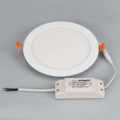 Встраиваемый светильник-панель  18W Белый  020114 DL-192M-18W 220V IP20 круглый белый