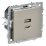 Розетка встраиваемая USB IEK BRITE A+C 45Вт BR-U22-045-K37 РЮ11-2-БрШ шампань