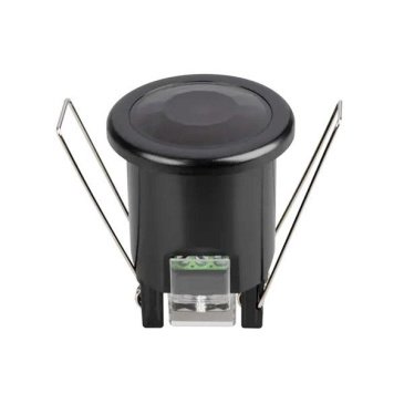 Датчик движения 054730(1) NAVE-PIR-BUILT-R50-400W-BK (230V, 1.7A, MINI) инфракрасный