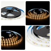 Светодиодная лента Белый теплый 2835 12V  4.8W/m 60Led/метр LSE-246 Эконом 8мм IP20 Светодиодная лента Белый теплый 2835 12V  4.8W/m 60Led/метр LSE-246 Эконом 8мм IP20