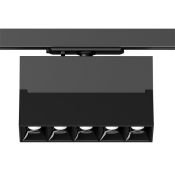 Трековый светильник однофазный  10W Белый дневной SOLID EDDER DK6446-BK IP20 на шинопровод черный
