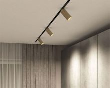 Трековый светильник однофазный  20W Белый-MIX SMART SPOT DK8020-BG IP20 на шинопровод управляемый золото/черный