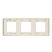 Рамка стеклянная 3 поста IEK SKANDY SK-M32-G-K10 SK-F23B бежевый