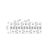 алюминиевый профиль FANTOM-BENT-W12-TOP-2000 ANOD 040327