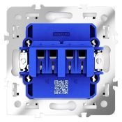 Розетка акустическая встраиваемая VOLTUM S70 4-местная белый глянцевый