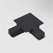 Коннектор L-образный для однофазного трека TRA002CL-11B Unity встраиваемый черный