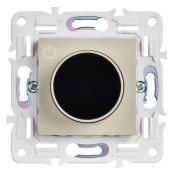 Термостат электронный с подсветкой SK-T01B бежевый SK-RT11-K10 в комплекте со стеклянной рамкой SKANDY IEK