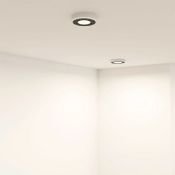 Встраиваемый светильник  10W Белый дневной DENKIRS DUAL DK2440-WB 220V IP20 круглый белый/черный