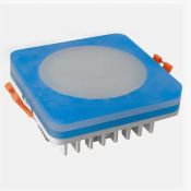 Встраиваемый светильник  10W Белый дневной  020839 LTD-95x95SOL-B-10W 4000K 220V IP40 квадратный синий