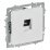 Розетка встраиваемая компьютерная IEK BRITE BR-K10-2-K91 РК11-БрАБ RJ45 кат.6 арктический белый