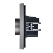 Термостат электронный с подсветкой FP552 сталь FP-RT11-K46 FORTE&PIANO IEK
