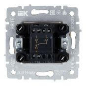 Выключатель встраиваемый одноклавишный проходной IEK BRITE BR-V12-0-10-K10 ВС10-1-6-БрКр бежевый