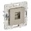 Розетка встраиваемая компьютерная IEK SKANDY SK-K10-2-K37 SK-K02Sh RJ45 кат.6 шампань