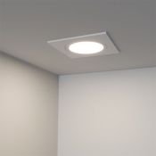 светильник   3W Белый дневной  020764  LTM-S60x60WH-Frost 110deg 220V квадратный встраиваемый белый Уценка!!! (с витрины)
