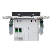 Розетка встраиваемая USB IEK SKANDY A+C 18Вт SK-U22-018-K53 SK-R13G графит