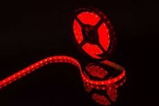 Светодиодная лента Красный 5060 12V 14.4W/m 60Led/метр герм (силикон) 00-00009264 SWG560-12-14.4-R-65-M