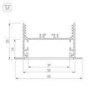 Угол для профиля SL-LINIA65-F 135гр. 030123