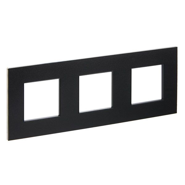Рамка металлическая 3 поста IEK SKANDY SK-M32-M-K02 SK-F33Bl черный