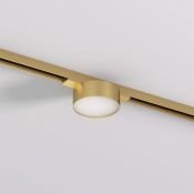 Трековый светильник однофазный   6W Белый теплый SHINE FLOW DK5761-SB IP20 на шинопровод латунь