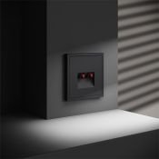 Розетка акустическая встраиваемая VOLTUM S70 4-местная графит