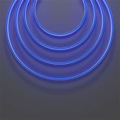 Гибкий неон   48W Синий 432041 10x4 24V IP67