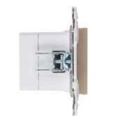 Розетка встраиваемая USB IEK SKANDY A+C 3,1А SK-U22-D31-K98 SK-R14Sa песочный