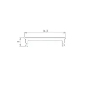 Экран (в профиль SLIM15-H10) SL-SLIM15-H10-W14-2000 OPAL матовый 056893